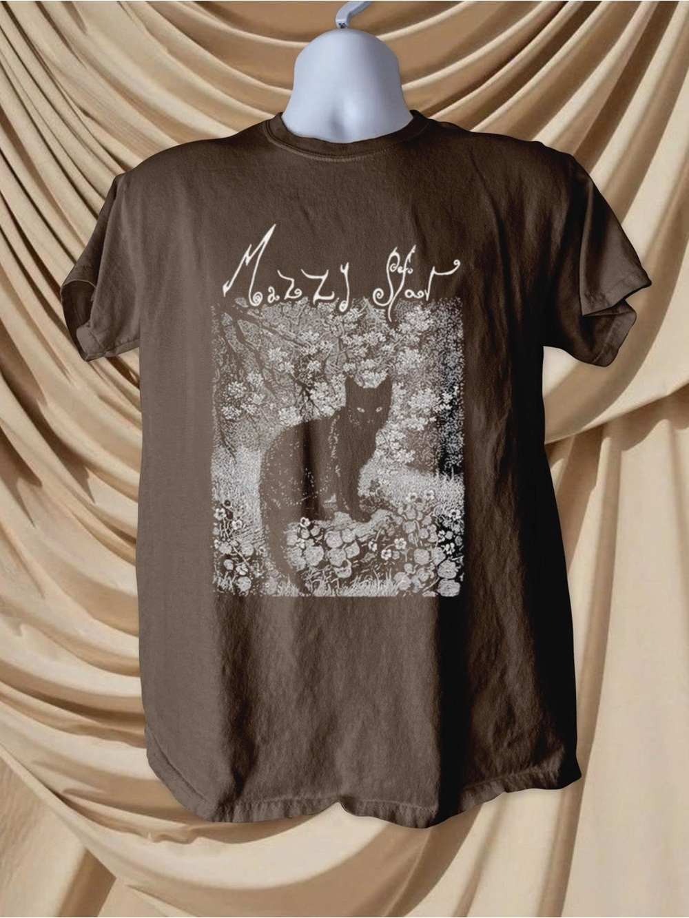 Mazzy Star Band Tee - Vintage Cat Graphic
